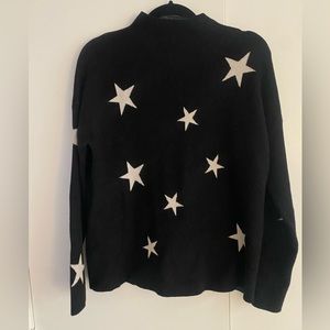 Mock neck star sweater